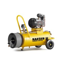 Kaeser 1.1805.10010 Premium 250/40W Compressore a pistone 230 Volt + Avvolgitore incl. tubo aria da 20 m