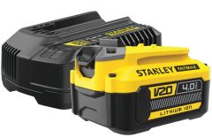 Stanley SFMCB14M1 Fatmax V20 Starter Kit 1x Batteria 18V 4,0 Ah + Caricabatteria