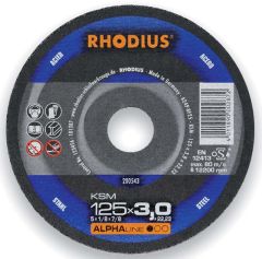 Rhodius 200543 KSM Disco da taglio per metallo 125 x 3,0 x 22,23 mm