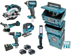 Makita DLX8100J Comboset 18V 3 x 5.0Ah - Le più recenti macchine combinate da 5.0 AH