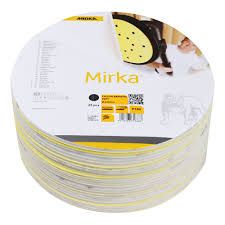 Mirka 1674802540 Abrasivo Carta abrasiva morbida velcro 225 mm P40 25 pezzi