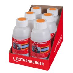 Rothenberger 1500000200 Prodotto chimico di pulizia Roclean per impianti di riscaldamento a radiatori 6 x 1 litro.