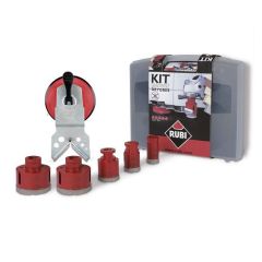 Rubi 50936 Kit DRY GRES Set di punte a secco M14 28/35/43/50/68 mm