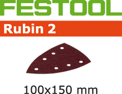 Festool 499143 Fogli abrasivi Rubin 2 STF Delta/100x150/7 P80 RU/10