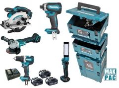 Makita DLX8000J Comboset 18V 3 x 5.0Ah - Le più recenti macchine combo da 5.0 AH