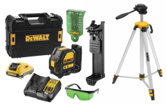 DeWalt DCE088D1GTRI Laser a croce autolivellante a raggio verde 10,8V 2,0Ah XR Li-Ion + 5 anni di garanzia del rivenditore! + Treppiede DE0881T