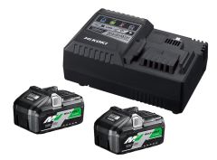 HiKOKI UC18YSL3WFZ BoosterPack - 2 batterie Multivolt BSL36B18 36V 4.0Ah/ 18V 8.0Ah Li-Ion + caricatore rapido UC18YSL3