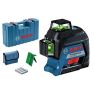 Bosch Professional GLL3-80 G Cross line laser verde in valigetta + 5 anni di garanzia del rivenditore 0601063Y00 - 5