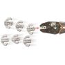 Metal Works 100071907 VES1907 Set di ganci per cavi con 6 ganci - 2