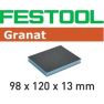 Festool 201114 Spugna abrasiva GRANAT 98x120x13 220 GR/6 - 1