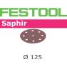 Festool 493126 Dischi abrasivi Saphir STF D125/90 P50 SA/25 - 1