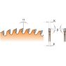 CMT 285.580.10M Lama con denti trapezoidali destri e sinistri Extreme 250 x 30 x 80T - 1