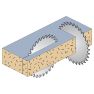 CMT 287.049.10M Lama per sega cava, dente di copertura negativo 250 x 30 x 48T - 1