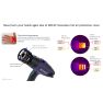 Weldy 128.354 Pistola ad aria calda HG 530-A - 2300 watt / 230 volt - Kit per car wrapping - 11