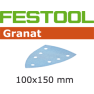 Festool 497142 Fogli abrasivi Granat STF DELTA/7 P240 GR/100 - 1