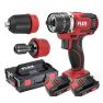 Flex-tools 501484 PD 2G 10.8-EC/2.5 set Trapano a percussione Accu 10.8V 2.5Ah in L-Boxx - 1