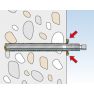 Fischer 50256 Asta di ancoraggio RG M 8 x 110 ev acciaio grado 5,8 10 pz. - 5