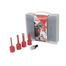 Rubi 50938 Kit Mini Gres a secco - SET CERA A SECCO BORES 6,8,10,12 + ADATTATORE - 1