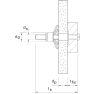 Fischer 519775 Tassello a parete cavo HM 5 x 65 S con vite 50 pezzi - 5