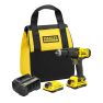 Stanley SFMCD711C2S FATMAX® V20 Accu trapano a percussione/avvitamento 18V 1,5Ah in Softbag - 1