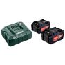 Metabo Pacco batteria 2 x 18V 4,0Ah Li-Ion + 1 x caricatore ASC 55 685050000 - 1