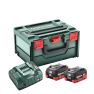 Metabo Pacco batteria 2 x 18V LiHD 10.0Ah + 1 x caricatore ASC 145 in MetaBox 685142000 - 1