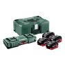 Metabo 685180000 Set base 4 x 18V LiHD 5,5Ah + Caricabatterie Duo ASC 145 in Metaloc - 1