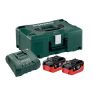 Metabo 685077000 Batteria 2 x 18V LiHD 5,5Ah + 1 x caricatore ASC Ultra V in Metaloc - 1