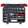 Gedore RED R69003024 Set di chiavi a bussola 1/2" SW 10-32 mm 24 pezzi 3300055 - 1