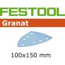 Festool 497138 Fogli abrasivi Granat STF DELTA/7 P120 GR/100 - 1