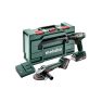 Metabo Comboset 18V 2,0Ah Li-Ion - BS18 trapano a batteria + W 18 L 9-125 Smerigliatrice angolare 685204500 - 1