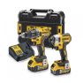 DeWalt DCK268P2T-QW Set combo 18V 5.0AH Li-ion DCK268P2T - Avvitatore DCD791 + avvitatore a impulsi DCF887 - 1