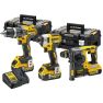 DeWalt DCK368P3T-QW DCK368P3T Set combinato DCH273 Trapano a percussione + DCD796 Trapano a percussione a batteria + DCF887 Avvitatore a percussione 18 Volt 3 x 5,0AH Li-ion - 1