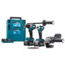 Makita DK0125G301 Combiset 40V Max 4.0Ah Li-Ion - trapano a batteria DF001G + avvitatore a percussione TD001G + smerigliatrice GA005G in MBox + 5 anni di garanzia del rivenditore! - 1