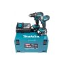 Makita Set combinato DLX2127MJ - Trapano a batteria DDF482 + trapano a percussione DTD152 18V 4,0 AH Li-ion in Mbox - 1