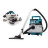 Makita DLX2383UX1 Combiset 2 x 18V con AWS - Sega circolare DHS900 235 mm + aspirapolvere DVC157L senza batterie e caricabatterie - 1