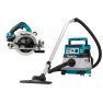 Makita DLX2389UX1 Combiset 2 x 18V con AWS - sega circolare DHS783 190 mm + aspirapolvere DVC867L senza batterie e caricabatterie - 1