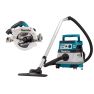 Makita DLX2390UX1 Combiset 2 x 18V con AWS - Sega circolare DHS900 235 mm + aspirapolvere DVC867L senza batterie e caricabatterie - 1