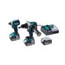 Makita DLX2418TJ - Trapano a percussione a batteria DHP486 + avvitatore a percussione a batteria DTD153 18 Volt 3x 5,0 Ah Li-ion - 2