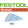 Festool 497396 Fogli abrasivi Granat STF V93/6 P180 GR/100 - 1