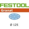 Festool 497168 Dischi abrasivi Granat STF D125/90 P100 GR/100 - 1