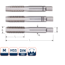 Rotec 300.3900 HSS Set di rubinetti manuali 3 pezzi DIN 352 metrico M39x4,0 - 1