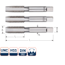 Rotec 307.0030 Set di fresatura manuale HSS 3 pezzi DIN 352 UNC 7/8-9 - 1