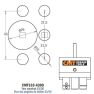 CMT CMT333-4300 Testa di foratura per maniglie di finestre, adatta per CMT333 - 2